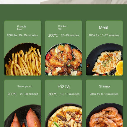 Friteuse à air chaud et four combinés 220 V AUX : multifonctionnels, entièrement automatiques, sans huile, faciles à nettoyer BD