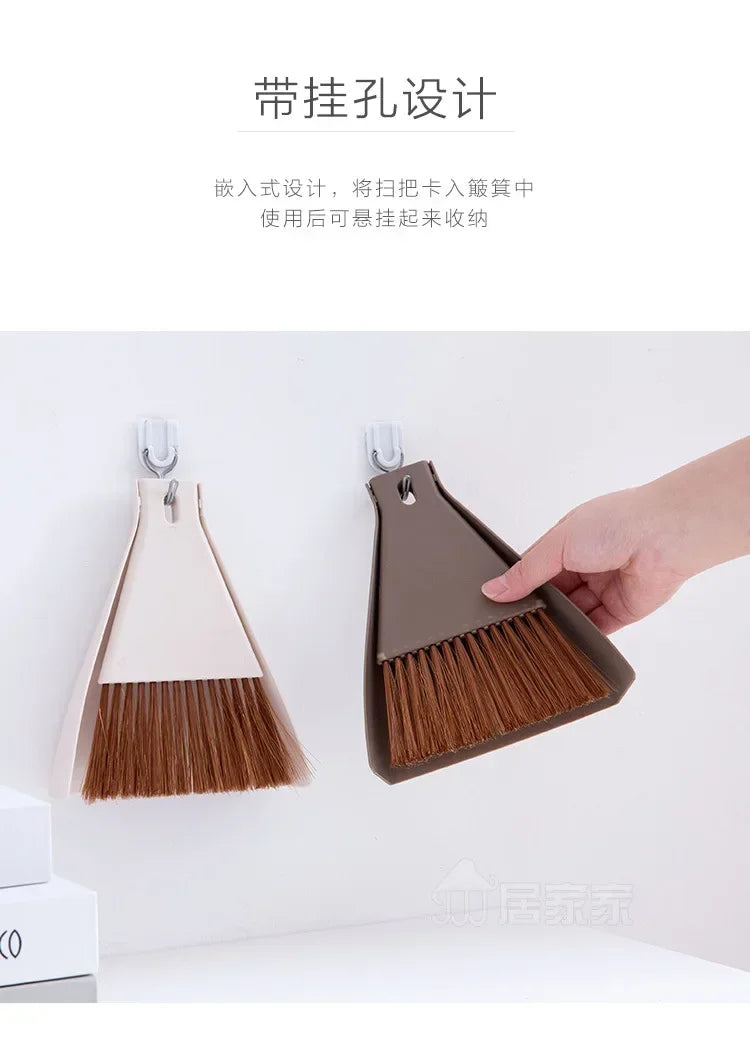Mini Broom Set Desktop Broom Small Cleaning Brush Desktop Sweeping Garbage Cleaning Shovel Table Household Cleaning Tool