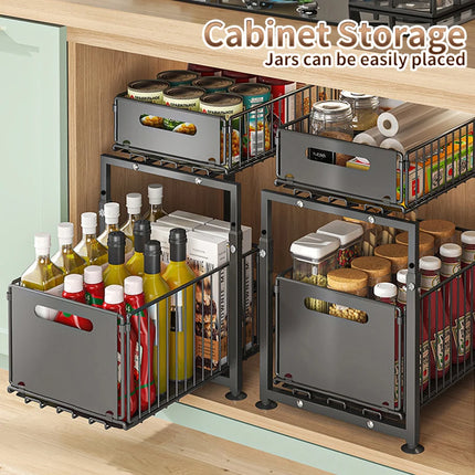 Organisateur d'évier – Panier coulissant gain de place (< 2 L)