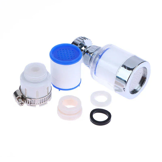Kitchen Water Tap Faucet Pressurized Bubbler Filter Remove Chlorine Heavy Metals Basin Extender Hard Water Filtration Purifier