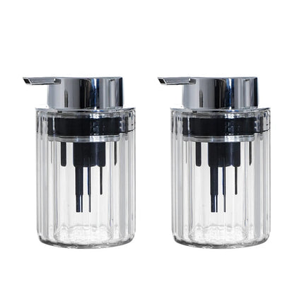 Distributeur en plastique pour savon liquide, gel douche - E-menage