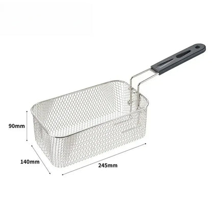 4L Electric Deep Fryers Oil Oven Adjustable Thermostat Fried Chicken Grill French Fries Frying Machine Heating Cooker 2000W