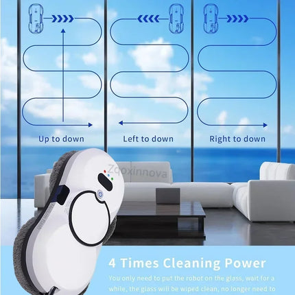 Robot lave-vitres automatique avec système UPS - E-menage
