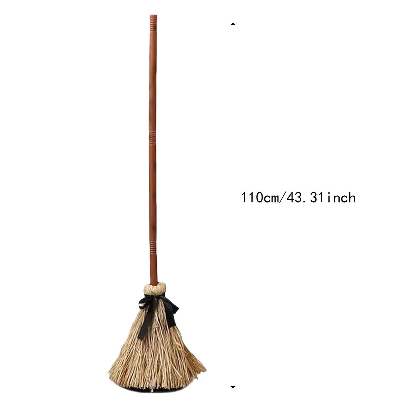 Dancing Witch Broom Gathering Props Centerpiece Present Ornament Dancing Broomstick Halloween Decor for Party Indoor Outdoor