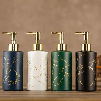 Distributeur de savon liquide, flacon en verre européen - E-menage