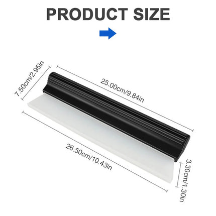 SEAMETAL Car Flexible Soft Silicone Water Wiper Car Window Cleaning Glass Scraper Handy Squeegee Auto Blade Clean Scraping Tools