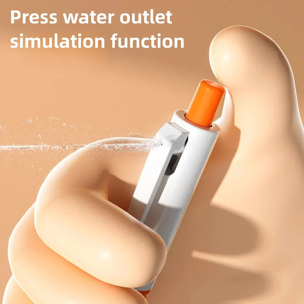 1 Piece of Trick Friend Toy Water Gun Pen, Press Spray Water, Small Water Gun for Stress Relief and Spray Water, It Is Also a Writing Pen, Suitable for Teenagers to Play Trick Games, Suitable for Various Holiday Gifts