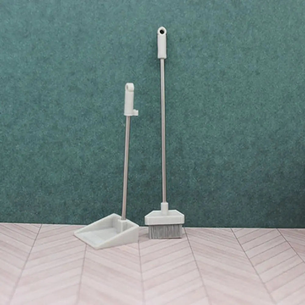 New 1:12 Dollhouse Miniature Broom Micro Life Mini Cleaning Tools DIY Shower Model Doll Home Decoration