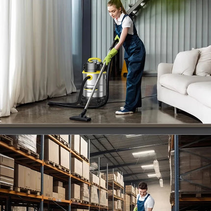 Aspirateur industriel eau et poussière 3300 W, 3 en 1, aspiration puissante, idéal pour la maison, le garage ou l'atelier.