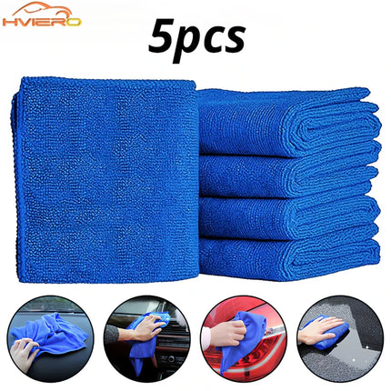 Lot de 5 serviettes absorbantes en microfibre épaisse 25 x 25 cm - E-menage