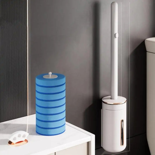 Flushable Toilet Brush Heads with Scented Sponges Multipurpose Cleaning Brush Head Simple Use for Easy Cleaning Y4QC