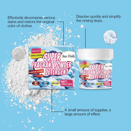 Lessive en poudre détachante puissante 100g - E-menage