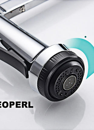 Luxury chrome brass kitchen faucet magnetic suction design with filtered water single hole cold and hot dual control sink faucet