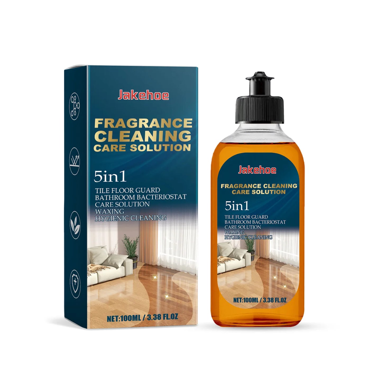 100ml Floor Cleaner Decontamination And Descaling Wooden Floor Cleaning Tile Cleaner  Polishing And Brightening Fresh Fragrance