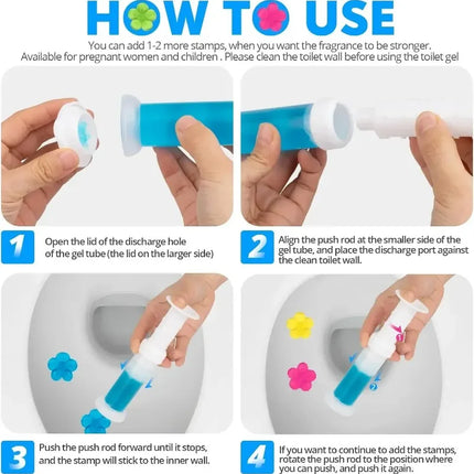 Seringue en Fleur de Gel Nettoyant WC