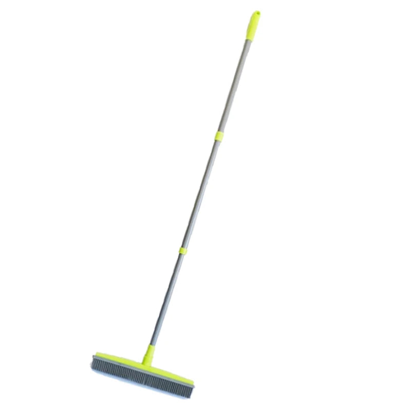 Effortless Telescopic Rubber Broom for Instant Pet Hair &amp; Floor Cleaning