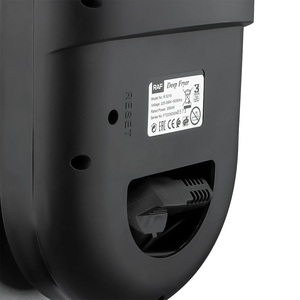 Deep Fryer 2000W Large 3L Capacity With Sectional Temperature Control Anti Scalding Design And Family Size Cooking