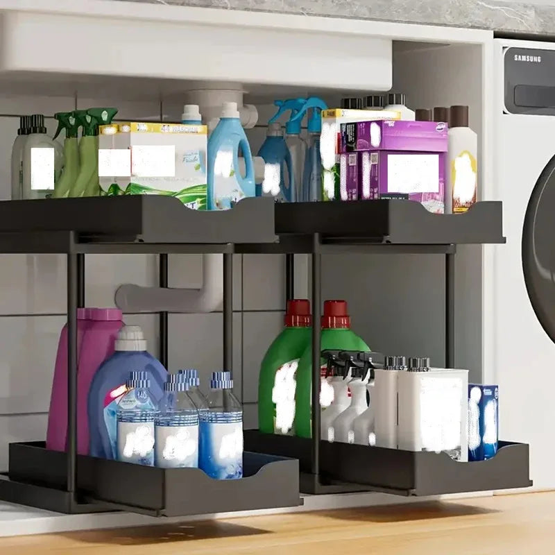 Tier Sliding Storage Shelf – Instant Space Saving