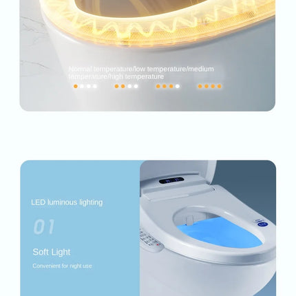 Stérilisation intelligente du couvercle de toilette, universelle, siège entièrement automatique, température constante, nettoyage par chauffage, séchage à air chaud