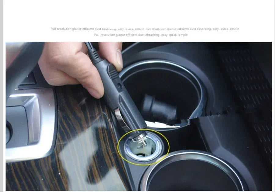 12V Car Vacuum Cleaner Portable 100W Handheld Portable Car Mounted Vacuum Cleaner Super SuctionWet AndDryDualUseCar Home Cleaner