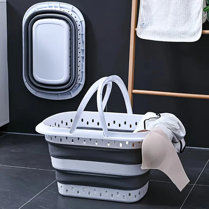 Panier à linge sale pliable et portable de grande capacité - E-menage