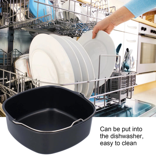 Non-stick Cake Baking Tray Basket Airfryer for Baking Dish Pan Air Fryer Accessories Baking Basket Pizza Plate Dish Pot Bakeware