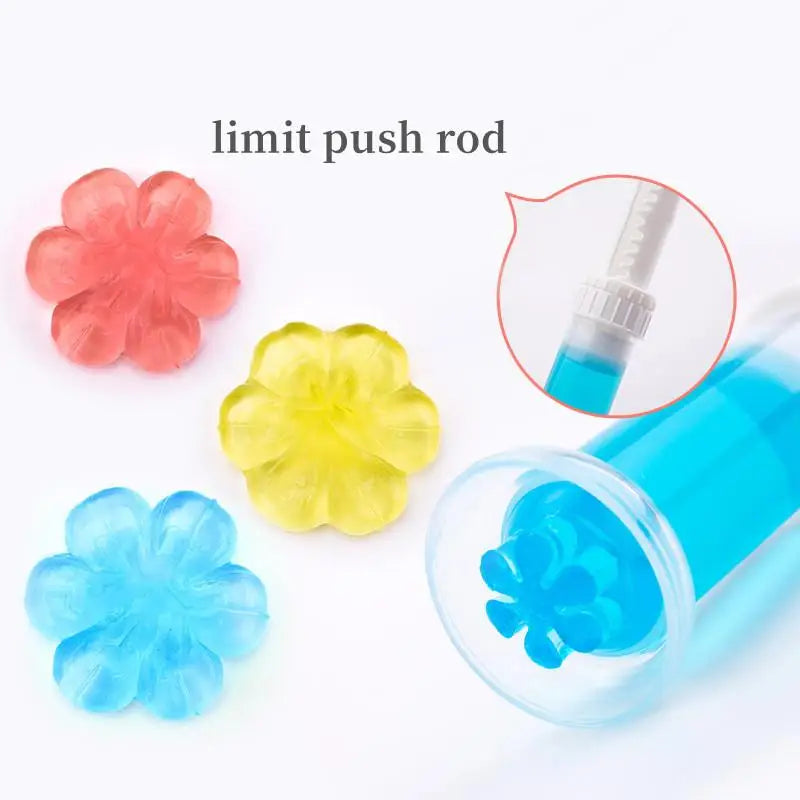 Flower Aromatic Toilet Cleaner Gel with Efficient Deodorant Disinfection Lasting Bathroom Fragrance and Dirt Removal Clean Tools
