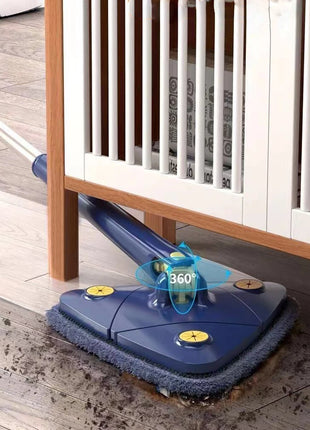 Balai serpillère triangulaire auto-essorant , microfibre - E-menage