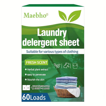 Boxed 30 Pcs Laundry Tablets Concentrated Washing Powder Laundry  Machine Clothing Strong Cleaning Sheets Detergent,Fresh Scent