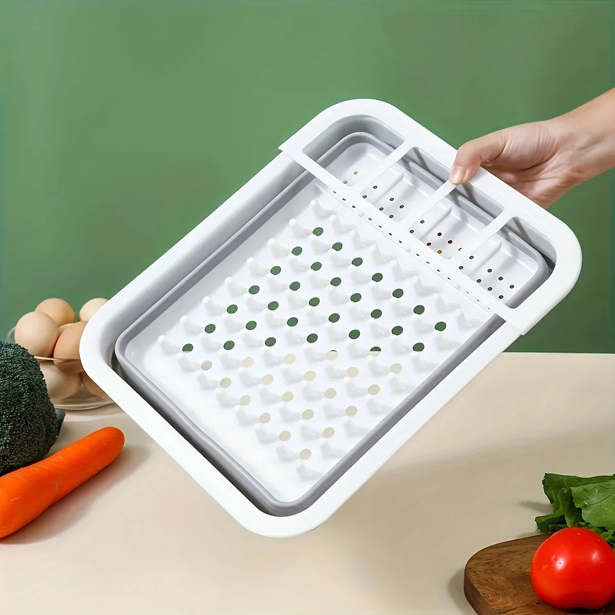 Collapsible Dish Drainer Drainer Rack Dinnerware Organizer Plastic Sink Drying Rack Caravan Camper Van Camping Tent Accessories