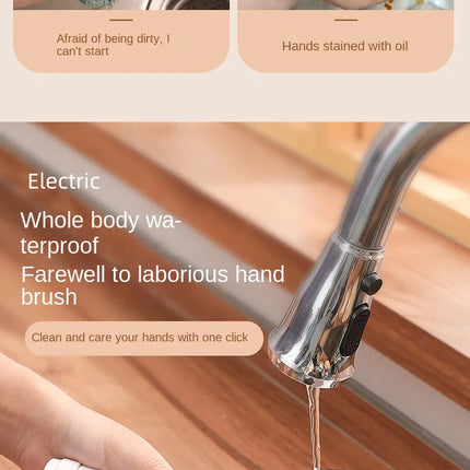 Brosse de nettoyage électrique multifonction pour cuisine et salle de bain