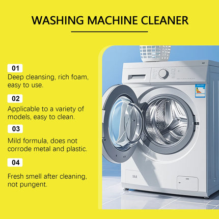 Nettoyant pour Lave-Linge à Tambour – Détartrant &amp; Désodorisant Puissant – Nettoyage en Profondeur, Anti-Odeurs et Anti-Calcaire