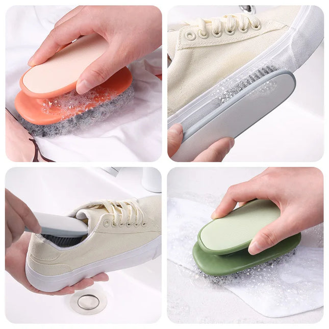 Laundry brush, multifunctional long-handled cleaning brush with soft bristles, household use, doesn't damage clothes - E-menage