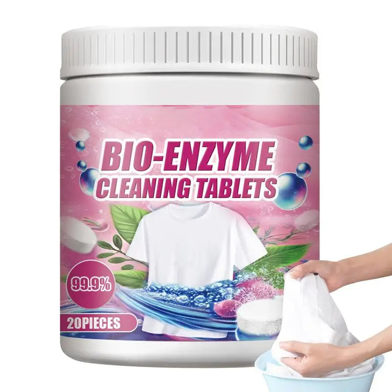 Feuilles de Lessive Enzymatiques Douces – 20 Pièces | Format Portable, Action Rapide, Sans Produit Chimique, Détachant Puissant & Protection des Couleurs – Idéales pour Voyage, Coton, Lin et Soie