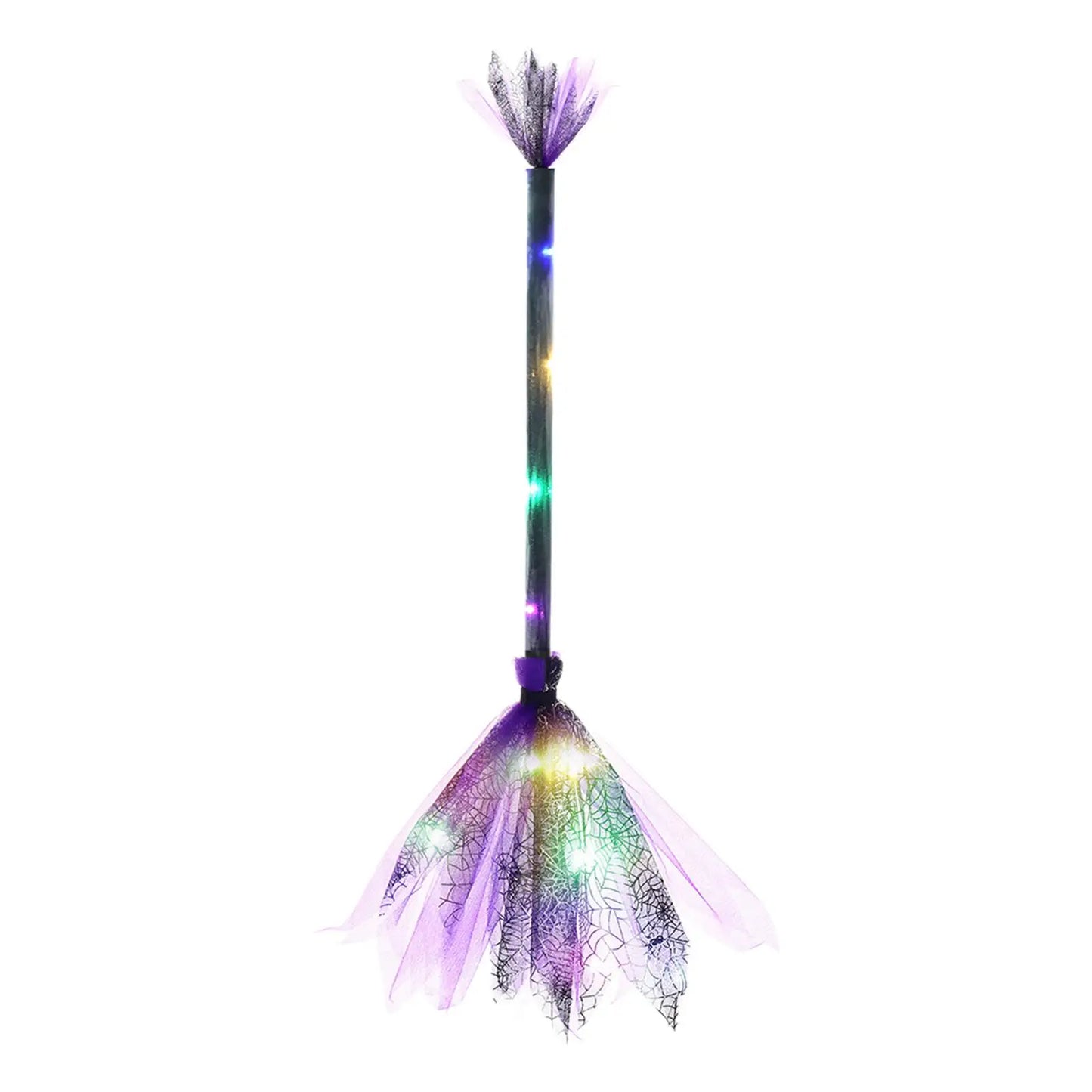 Enchanting LED Witch Broom – Magical Halloween Party Prop