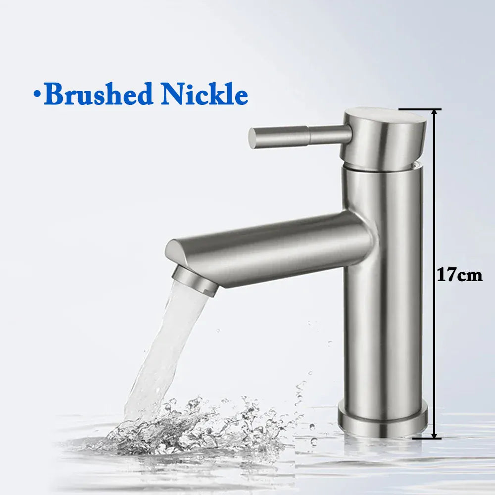 Basin Sink Bathroom Faucet Deck Mounted Hot Cold Water Basin Mixer Taps Matte Black Lavatory Sink Tap Crane（hose not  include）