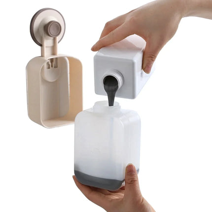 Distributeur de savon liquide à ventouse pour salle de bain