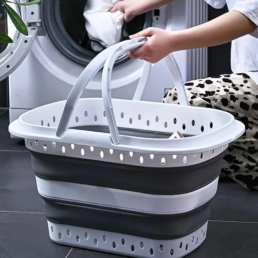 Panier à linge sale pliable et portable de grande capacité - E-menage