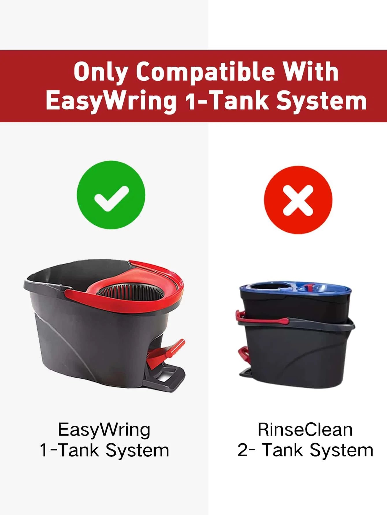 1 Rotating Mop Base Compatible with O-cedar and Vileda, Replacement Parts Fits For 1 Tank 360° Spin Mop Accessory