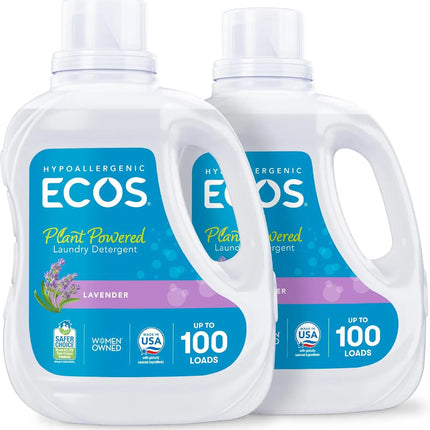 Laundry Detergent Liquid, 200 Loads - Dermatologist Tested Laundry Soap - Hypoallergenic, EPA Safer Choice Certified(Pack of 2)