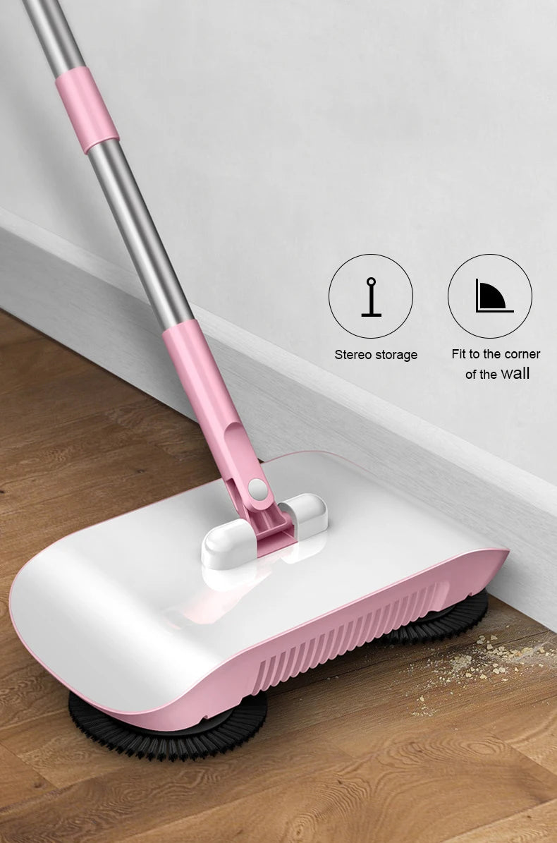 Combination of broom and mop Hand push type scoop Household broom and dustpan set Floor magic broom home cleaning Tools Sweeper