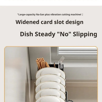 Égouttoir à vaisselle, porte-baguettes, panier d'égouttage pour bols et assiettes, porte-tasses étroit, égouttoir à vaisselle sur évier, étagère d'égouttage