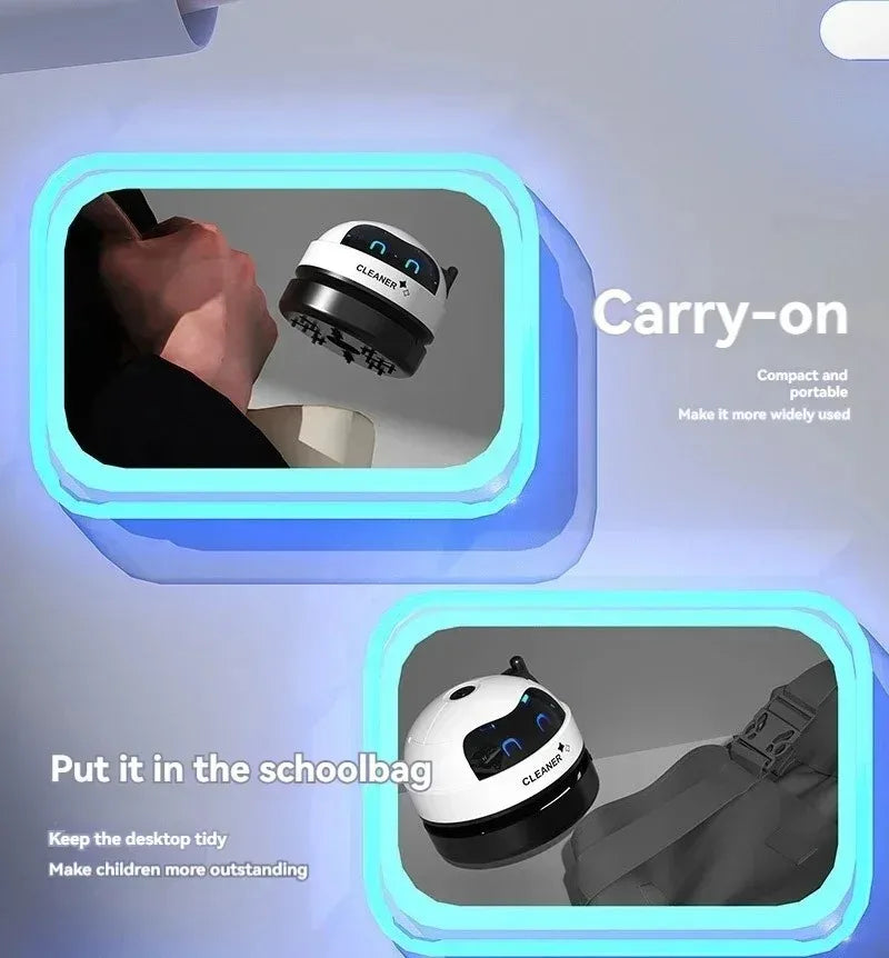 Table Vacuum Cleaner Mini Desktop Dust Vacuum With Detachable Nozzle USB Rechargeable Wireless Car Vacuum Cleaner Cleaning Tools