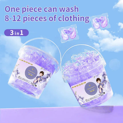 Lessive 3 en 1 en Capsules – 80 Sachets Parfum Longue Durée | Nettoyage Puissant, Protection des Couleurs & Douceur du Linge | Élimine Taches et Odeurs, Antibactérien