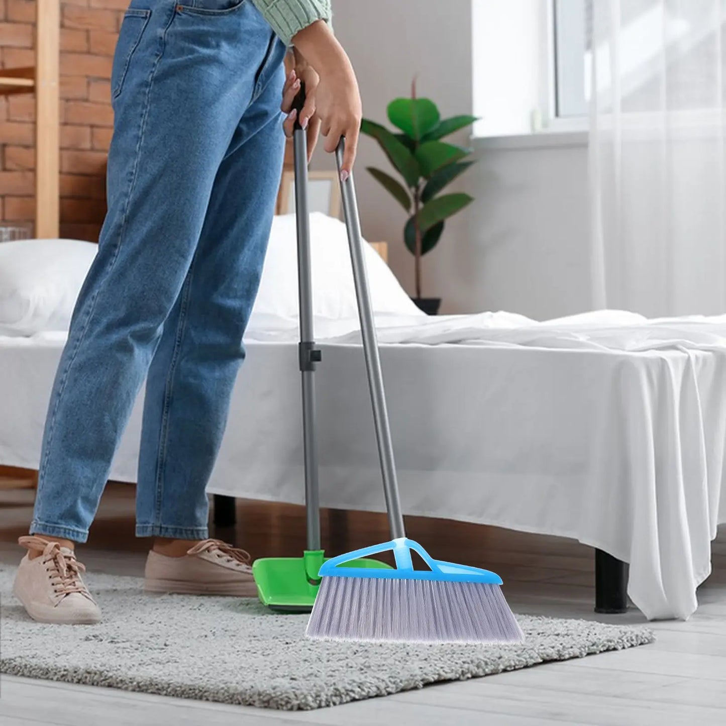 Blue Broom Replacement Head For Broom Head Replacement Sweeping Brush Household Angle Brooms Outdoor Broom Industrial