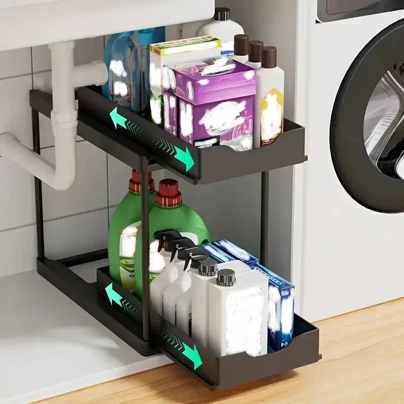 Tier Sliding Storage Shelf – Instant Space Saving