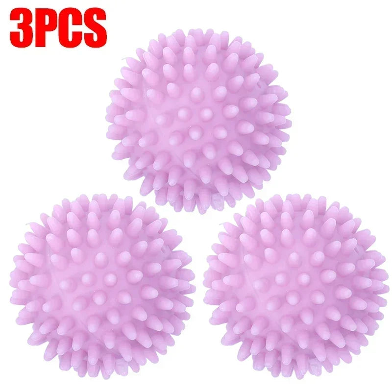 Laundry Balls Anti-Winding Magic Laundry Balls Drying Cleaning Ball Reusable Household Washing Machine Clothes Softener 6/1Pcs - E-menage