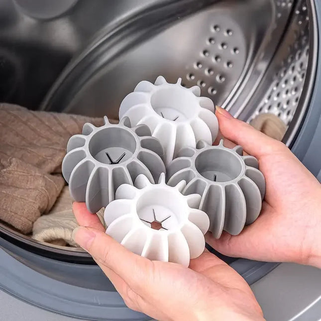 Laundry Ball Reusable Clothes Hair Cleaning Tool Pet Hair Remover Washing Machine Cat Hair Catcher Laundry Ball - E-menage
