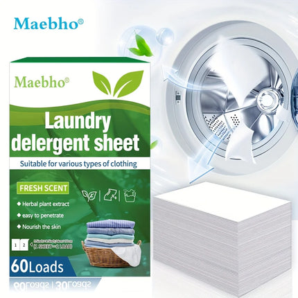 Boxed 30 Pcs Laundry Tablets Concentrated Washing Powder Laundry  Machine Clothing Strong Cleaning Sheets Detergent,Fresh Scent