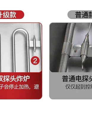 220V Fryer Electric Cookware for Kitchen Deep French Fries Commercial Fryers Frying Oil Cooker Timer Arfrai 10L Ar AF